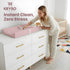 KRYSO Baby Changing Pad Soft Vegan Leather Changing Pad, Waterproof and Wipeable Diaper Changing Mat, Easy-to-Clean