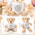A Bear Hug Gift Get Well Soon Bear Gift Plush Stuffed Animal Bear Hug Thinking of You Sympathy Gift for Women Kids Condolences Memorial Loved(Khaki)