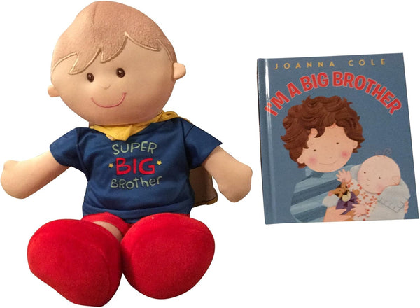 MartLoop Super Big Brother Doll with Cape and Book Bundle - I Am a Big Brother