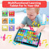 Peacurh 1, 2, 3 (12-18 Trilingual Learning Toy Tablet with Music & Sound, Montessori Speech Musical Therapy Toys, Gifts