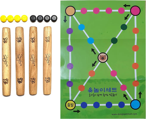 YUTNORI Korean Board Games ??? Yunnori Floor Games for Family and Party Strategy Fun