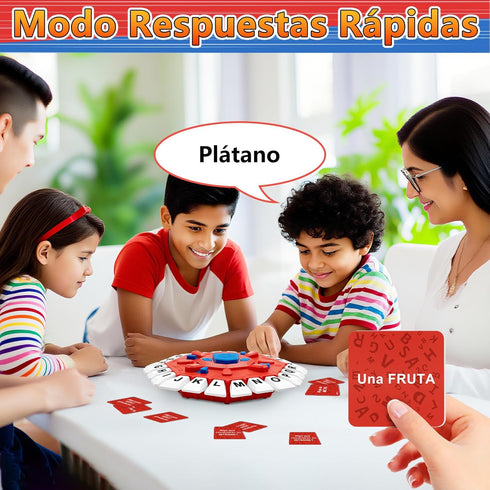 2 35 Resflycheng Juego de Mesa en Espaol con Pantalla Digital y Modos de Juego, Tarjetas Doble Cara, Ideal para Fiestas