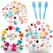 Wiooffen 96 Pcs Family Game Night Party Supplies, Gaming Party Decoration for Birthday, Tableware Set for 24 Guests
