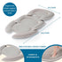 Beige Infant Car Seat Insert - Head and Body Support Pillow