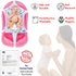Baby Bath Seat Support Net, Patterned Bath Sling with Six Safety Support Corners for Newborns