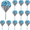 10 Pcs Parachute Toy, Camo Blue Parachute Men Toy, Tangle Free Throwing Hand Throw Outdoor Flying Gifts