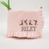 Personalized Cowgirl Name Blanket, Custom Knit Baby Girl Blanket, Embroidered Western Infant Throw, Soft Newborn
