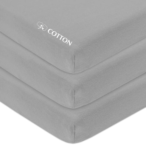 3 Pack 100% Pack 39" 27" Pack American Baby Company Natural Cotton Fitted and Play Sheets x - Soft & Breathable N Play