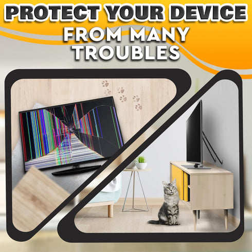 Setup 330 lbs, 19"-39" TV Safety Straps for Furniture Anchoring - Anti-Tip TV Straps Safety for Flat Screen, Easy