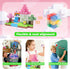 100PCS 3+ Magnetic Blocks Building Toys for Boys & Girls, Building Blocks with Magnificent Rainbow Topic, Ideal