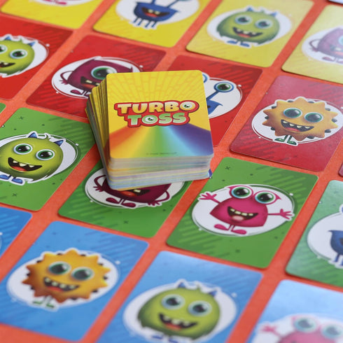 Turbo Toss Card Game by Trunkworks | Non Stop Matching Card Game for Kids Ages 4 and Up | Develops Focus, Fast Reflex,