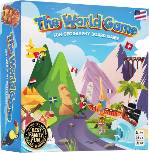 The World Game - Fun Geography Board Game - Educational Game for