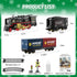 Set 3 4 5 6 7+ Funwee Train for Under Christmas Tree,Electric Train Toy with Smokes,Lights and Sound, Locomotive Train