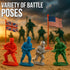 Playset Set (200 Liberty Imports Army Men Toy Soldiers Bucket WWII Action Figures with Military Vehicles, Accessories