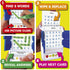 100 PICS Word Search Travel Game - 100 Puzzles with Picture Clues, 50 Wipe Clean Cards, Activity Gift for Kids and