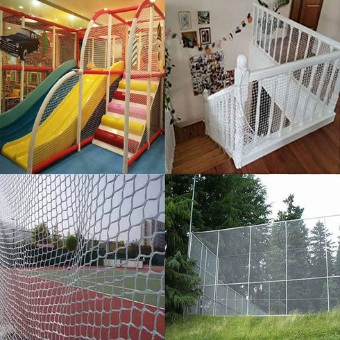 Rope Net Kids Safety Net, Stair Balcony Railing Child Safety Netting for Playground Patio Barrier Protection