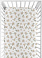 Sweet Jojo Designs Fitted Baby Crib Sheets (Vintage Daisy Floral) for Girls,