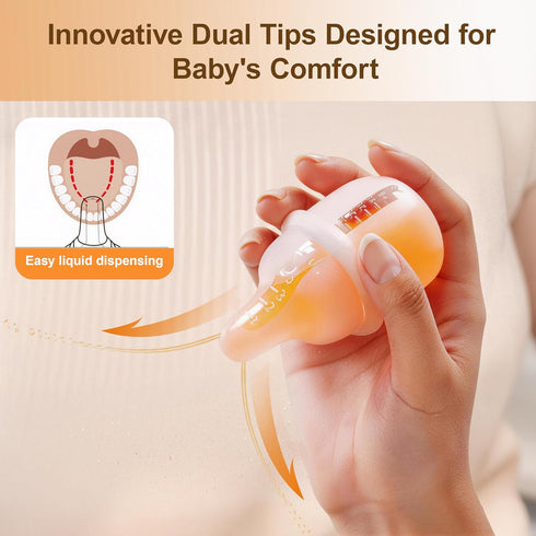 YOUKEBEI Medicine Pacifier Syringe, Accu-Dose Paci, Dispenser for Mess & Fuss Free Use Travel-Friendly Drinking