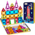 LeagoEra Magnetic Tiles Magnetic Blocks Building Toy: Portable Mini Magnetic Tiles Travel Set