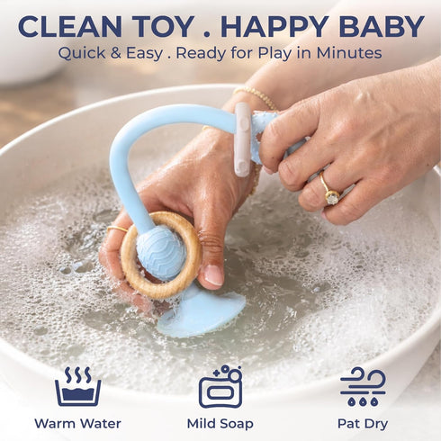 Relifestyle 6-12 High Chair Suction Toy for High Chair Trays, Baby Suction Cup Toy with Large Suction Base, Food Grade