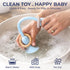 Relifestyle 6-12 High Chair Suction Toy for High Chair Trays, Baby Suction Cup Toy with Large Suction Base, Food Grade