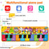 25 1 2 3 4 5 6+ Kids Musical Piano Mats with Music Sounds, Musical Toys Baby Floor Piano Keyboard Mat Carpet Animal