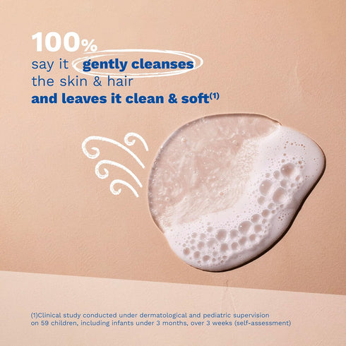 B5 1 2-Pack Mustela Baby Gentle Cleansing Gel - Baby Hair & Body Wash - with Natural Avocado fortified with Vitamin