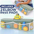 HUX Baby Elbow Set, Elbow Comfortable Baby Bath Kneeler and Rest Pad Non-Slip Bathtub Kneeling Pad for Bathing Baby