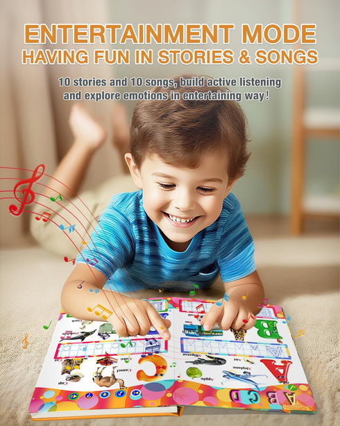 3-5,Preschool 3 4 5 6 Toy,600+ English Interactive Sound Book for Kid,Alphabet & Number Talking Book for Toddlers Age