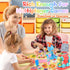 WeeHomm 4 1 Set 3+ 24 in Color Dough Kitchen Creations with Ice Cream/Cake/Noodle/Hamburger Maker Machine, Arts Crafts