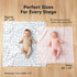 3-Pack 47x47 Muslin Swaddle Blankets for Newborns Boy,Girl Large Cotton Muslin Baby Blanket, Nursery Swaddling