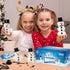 8 Pack Christmas Craft Supplies, DIY Snowman Kit, Build a Snowman Kit Indoor Decoration, Creative Kids Air Dry Clay
