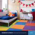 2'x2', 1/2" 6 Pack) FlooringInc's Rainbow & Natural Harmony Playmat - Kid Safe Foam Floor Tiles with Removable Edges