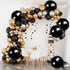 KatchOn Large Black Mylar Balloons, 22 Inch, Pack of 6 for Birthday, Anniversary, Halloween Decorations