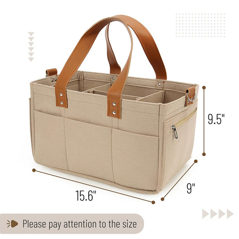 Mr. Pen- Baby Diaper Caddy Organizer, Leather Strap, Baby Organizer, Car Diaper Caddy, Baby Caddy Organizer, Portable Diaper Caddy, Diaper Organizer for Changing Table, Baby Organizer for Nursery