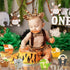 48 Pcs Jungle Safari Animal Cupcake Wrappers, Wild Party Cake Decorations for Baby Shower Birthday Themed Supplies