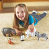 Jumbo Zoo Animals I Monkey, Penguin, Zebra, Polar Bear, Hippo, 5 Animals, Ages 2+ by Learning Resources