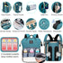 Station,900D Backpack ANWTOTU Baby Diaper Bags with Changing Oxford Waterproof Diaper Bag for Moms Dads with USB