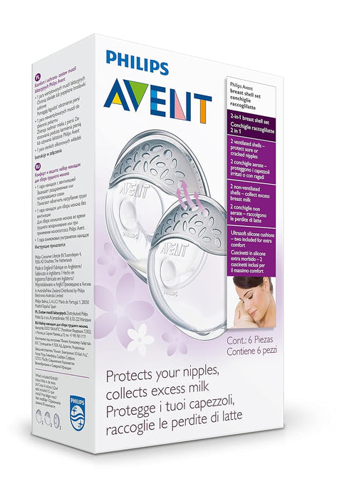 Set, 2 Pack, SCF157/02 Philips AVENT Comfort Breast Shell