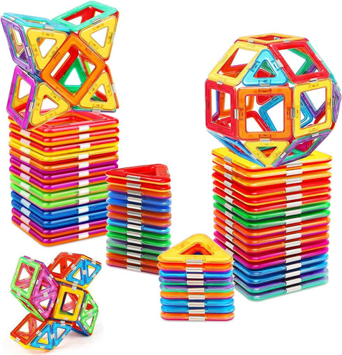 Magnetic Tiles for 3-8+ Year Old Boys Girls, Upgrade Magnetic Building Blocks Set Educational STEM Toys (40PCS)