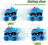 LODBY Dinosaur Toys Pull Back Vehicles, Monster Truck for Boys Age 2-5, Dino Cars for Christmas Birthday Gifts