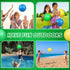 Jerify 20 Pack Large Dodgeballs, Colorful Inflatable Bounce Balls for Kids Adults Beach School Party Game, 4 Colors