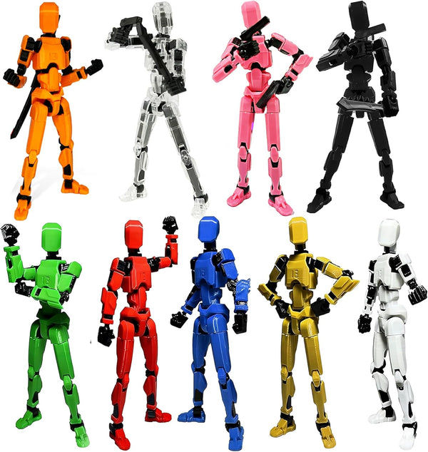 Rugwun Titan 13 Action Figure,Lucky Robot 13 Action Figures,Funny 3D Printed Multi Jointed