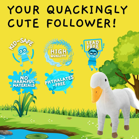 Randimals Plush Toy Stuffed Animal Mix - Horse & Duck Hybrid Stuffed Animals for Girls & Boys - Huggable & Soft Animal