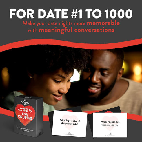 Conversation Cards for Couples - 101 Starter Cards for Engaging and Thought-Provoking Conversations