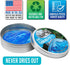 Crazy Aaron's Transparent Thinking Putty - 4" Falling Water Liquid Glass See Through Tin, 90 Grams, Never Dries Out,