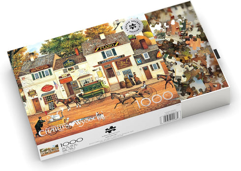 Buffalo Games Charles Wysocki Olde Cape Cod 1000 Piece Jigsaw Puzzle for Adults - Finished Size 26.75 x 19.75