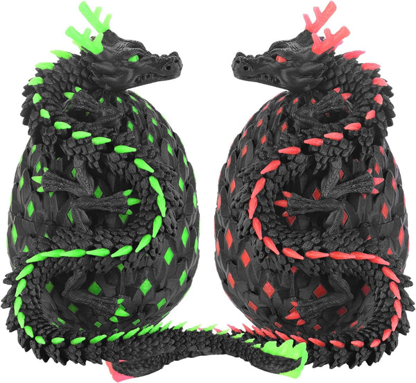 12-inch 3D Printed Dragon Eggs, Glow in The Dark Fidget Toys for