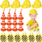 Hillban 36 Pcs Construction Birthday Party Supplies Set Kids Construction Dress up