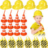 Hillban 36 Pcs Construction Birthday Party Supplies Set Kids Construction Dress up